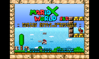 Screenshot Thumbnail / Media File 1 for Super Mario World (USA) [Hack by Anikiti v1.0] (~MarioX World - Second Edition Returns) (Ja)